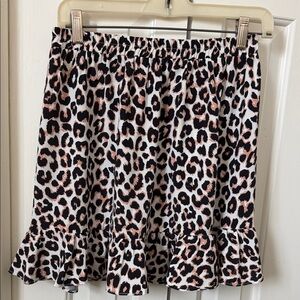 Princess Polly Leopard Print Mini Skirt